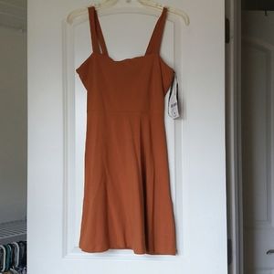 Pumpkin F21 Dress with Back Cutout